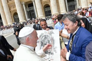 Billich with Pope Francis