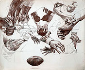 Study of Football Players Hands